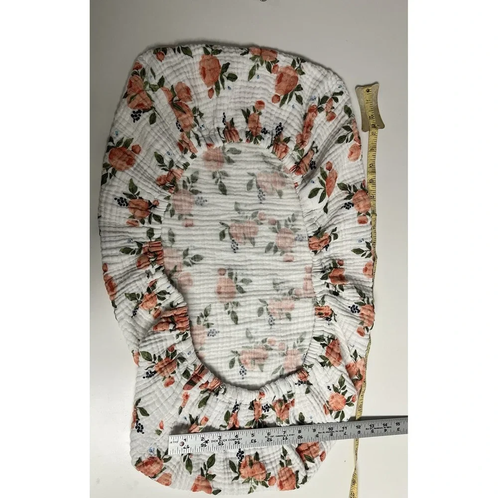 Little Unicorn Cotton Muslin Baby Changing Pad Cover &‎ Swaddle Watercolor Roses